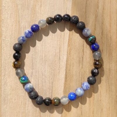 Bracelet Chakra 3ème Œil « JE VOIS »