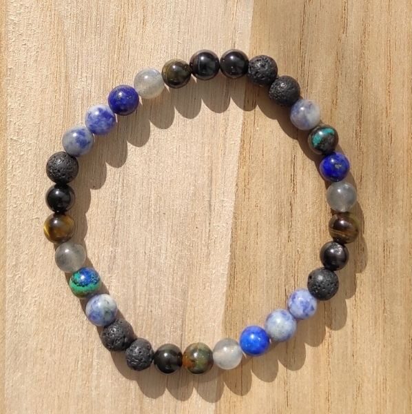 Bracelet Chakra 3ème Œil "JE VOIS"