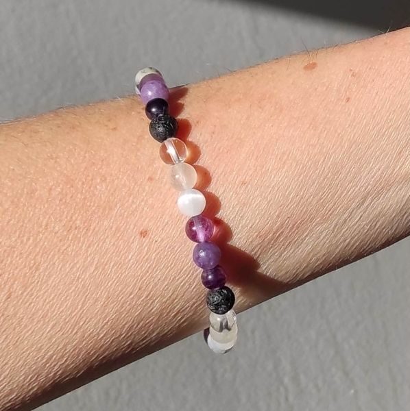 Bracelet Chakra Couronne "JE SAIS" – Image 2