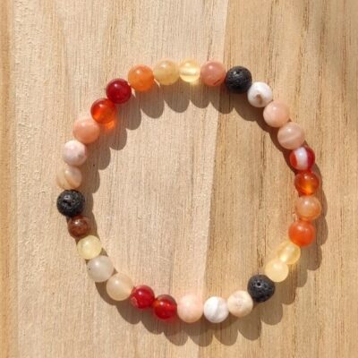 Bracelet Chakra Sacré « JE SENS »