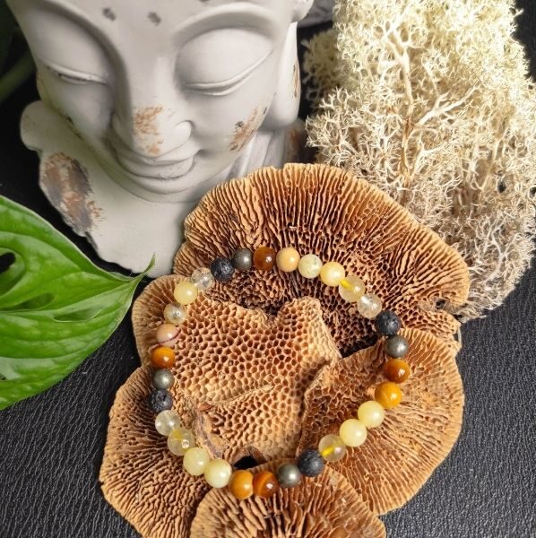 Bracelet Chakra Plexus Solaire "JE VEUX" – Image 4